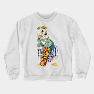 Quokka the Skater Crewneck Sweatshirt